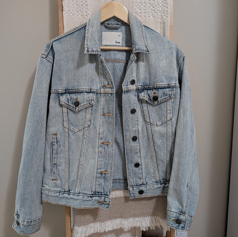 Aritzia Light Blue Denim Jacket